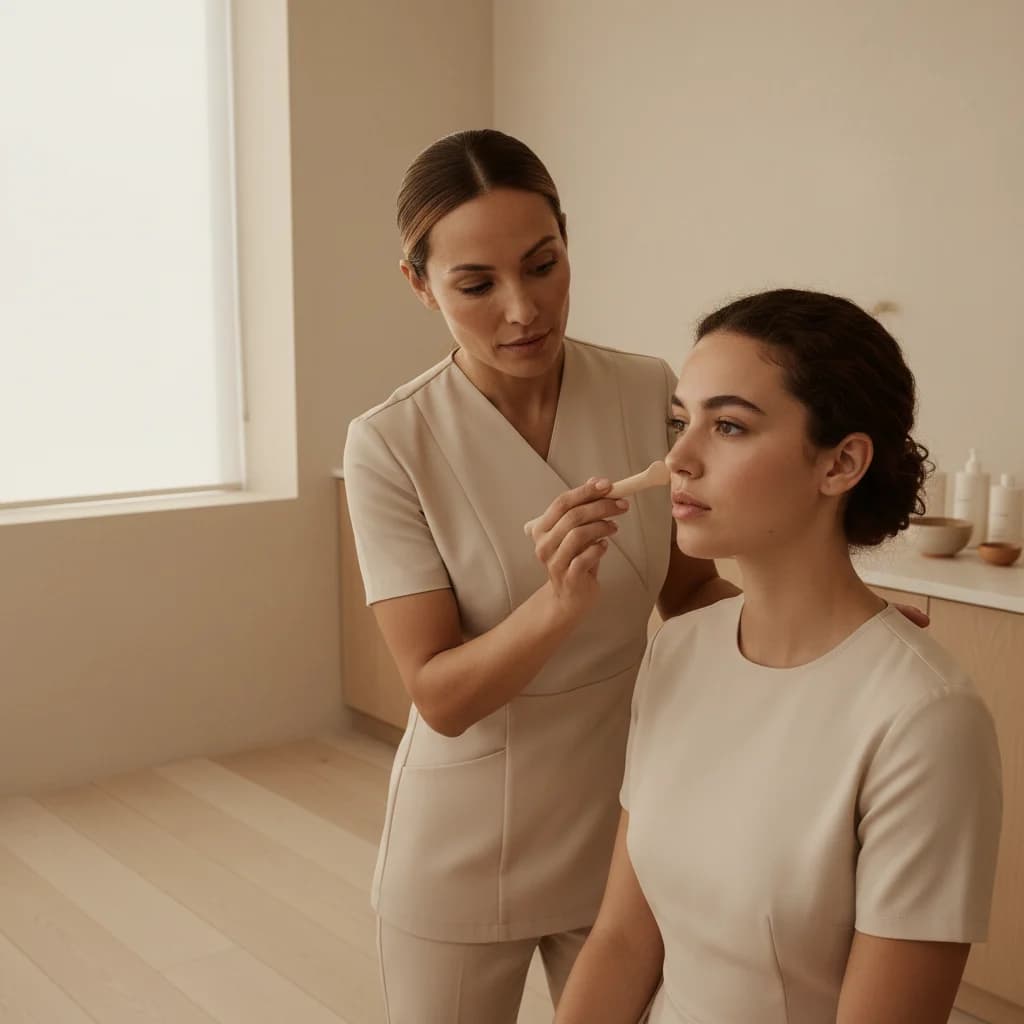 One to one aesthetics training at Bomb Doll Academy